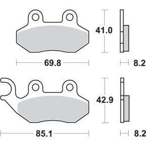 Pastilla de freno SBS P140-HF