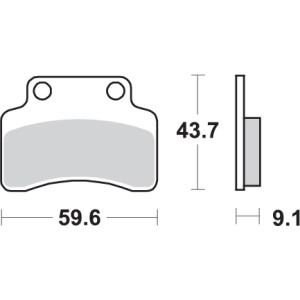 Pastilla de freno SBS P141-HF