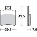 Pastilla de freno SBS P143-HF