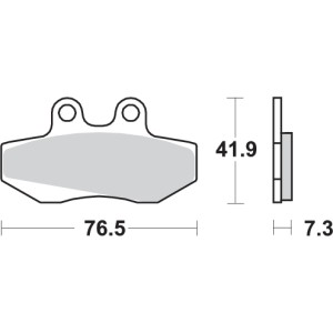 Pastilla de freno SBS P148-HF