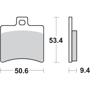 Pastilla de freno SBS P152-MS