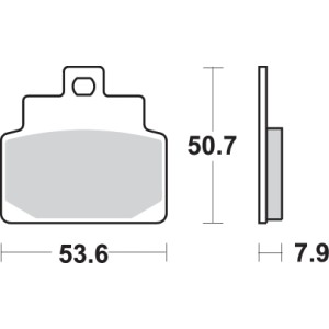 Pastilla de freno SBS P153-MS