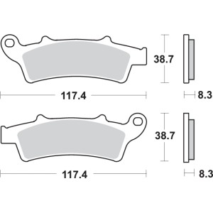 Pastilla de freno SBS P159-HF