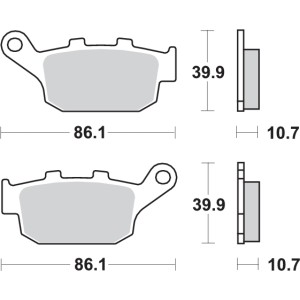 Pastilla de freno SBS P161-HF