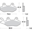 Pastilla de freno SBS P163-HM