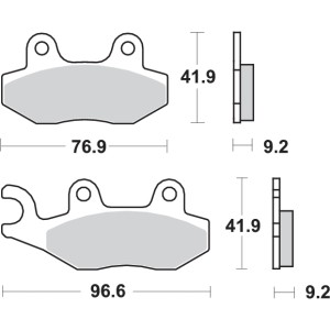 Pastilla de freno SBS P163-HM