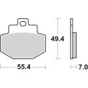 Pastilla de freno SBS P166-HF