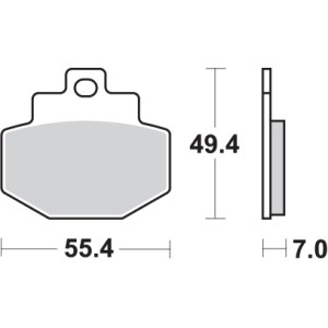 Pastilla de freno SBS P166-HF