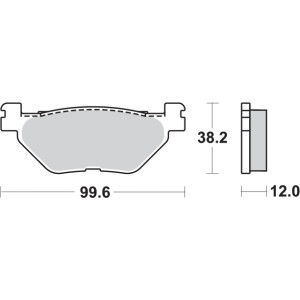 Pastilla de freno SBS P169-MS