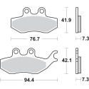 Pastilla de freno SBS P173-HF