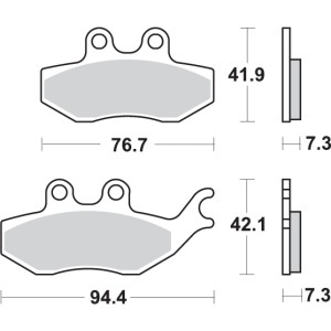 Pastilla de freno SBS P173-HF