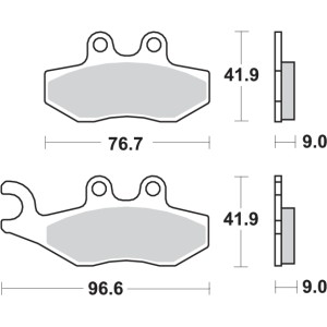 Pastilla de freno SBS P177-MS