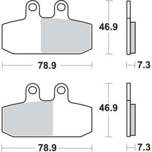 Pastilla de freno SBS P179-HF
