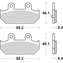 Pastilla de freno SBS P182-MS