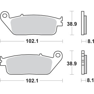 Pastilla de freno SBS P183-HF
