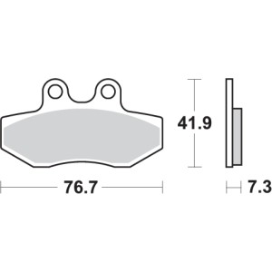 Pastilla de freno SBS P186-HF
