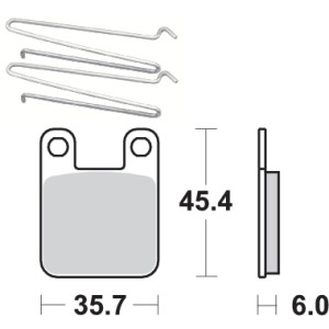Pastilla de freno SBS P188-HF