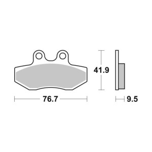 Pastilla de freno SBS P190-HF