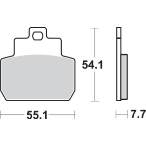 Pastilla de freno SBS P191-MS