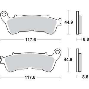 Pastilla de freno SBS P192-HM