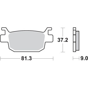 Pastilla de freno SBS P193-MS