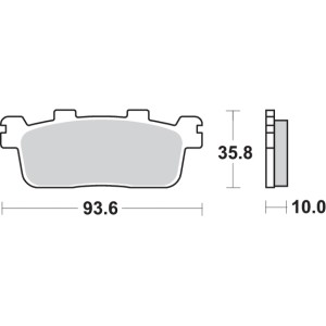 Pastilla de freno SBS P195-MS