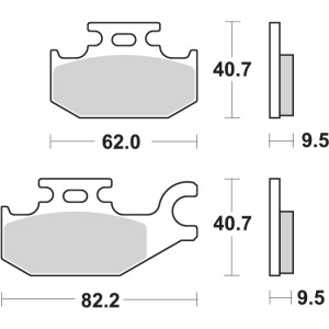 Pastilla de freno SBS P196-HF
