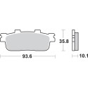 Pastilla de freno SBS P201-HF
