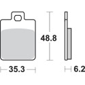Pastilla de freno SBS P202-HF