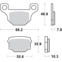 Pastilla de freno SBS P203-HM