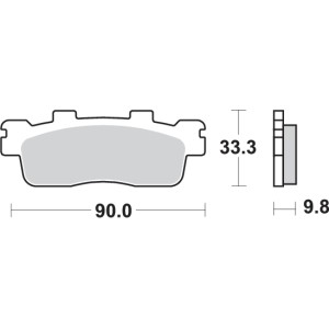 Pastilla de freno SBS P204-HM