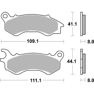 Pastilla de freno SBS P205-HM