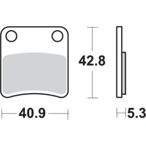 Pastilla de freno SBS P209-HF
