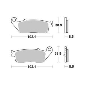 Pastilla de freno SBS P212-HF