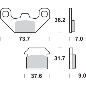 Pastilla de freno SBS P213-HF