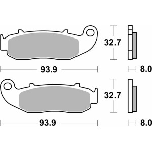 Pastilla de freno SBS P217-HF