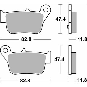 Pastilla de freno SBS P218-HF