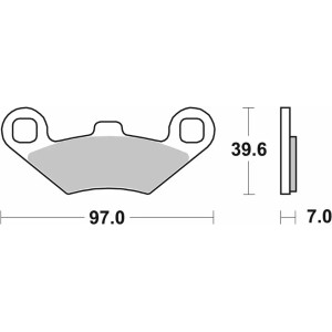 Pastilla de freno SBS P219-MS