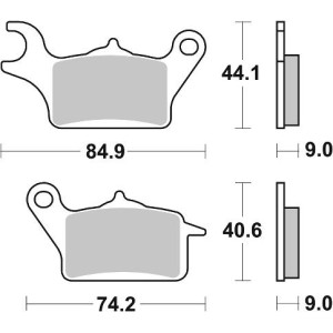 Pastilla de freno SBS P223-HF