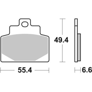 Pastilla de freno SBS P224-MS