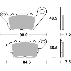 Pastilla de freno SBS P226-HM