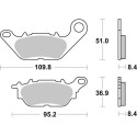 Pastilla de freno SBS P227-HF
