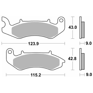 Pastilla de freno SBS P232-HF