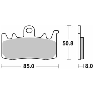 Pastilla de freno SBS P239-MS