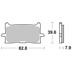 Pastilla de freno SBS P241-MS