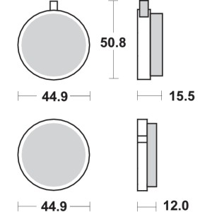 Pastilla de freno SBS P500-HF