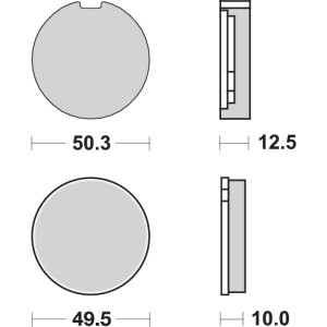 Pastilla de freno SBS P503-HF