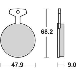 Pastilla de freno SBS P504-HF