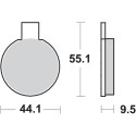 Pastilla de freno SBS P505-HF