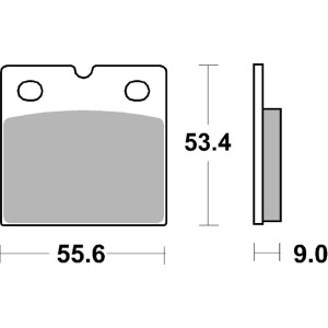 Pastilla de freno SBS P506-DS1